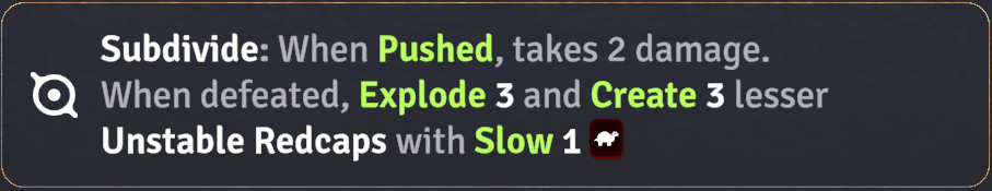 Unstable Redcap passive ability